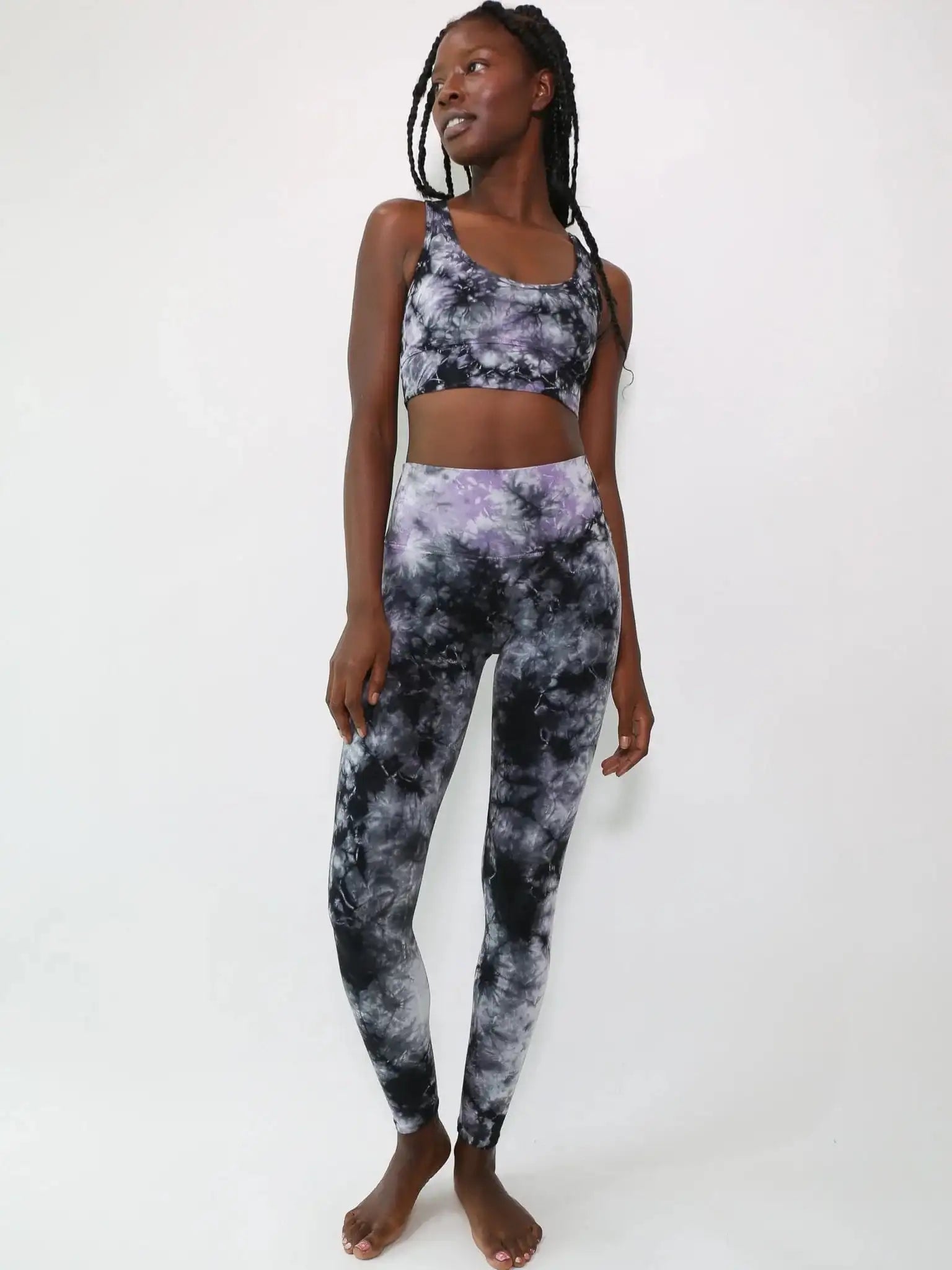 Electric & Rose Allegra Tie Dye Sports Bra Leggings by Electric and Rose as seen on celebrities