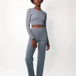 Electric & Rose Ella Ribbed Lounge Pants Trousers by Electric and Rose as seen on celebrities