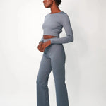 Electric & Rose Ella Ribbed Lounge Pants Trousers by Electric and Rose as seen on celebrities