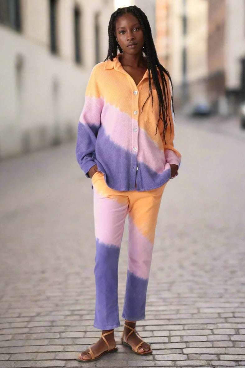 Electric and Rose Boyfriend Thermal Shirt Shirt by Electric and Rose as seen on celebrities