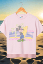 Junk Food Mickey Surf Flea Market Crop Top T-Shirt by Junk Food as seen on celebrities