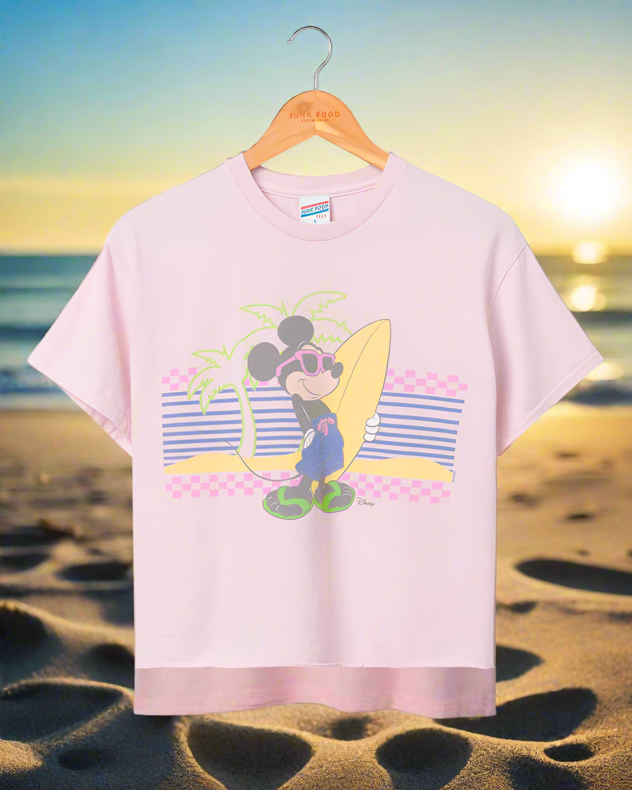 Shop Junk Food Junk Food Mickey Surf Flea Market Crop Top online at Spoiled Brat