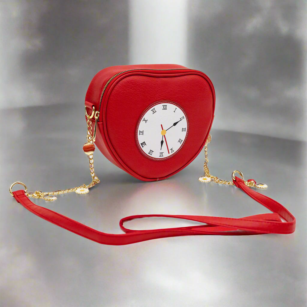 Shop Buckle Down Products Buckle Down Products Wizard of Oz Heart Clock Cross Body Bag online at Spoiled Brat