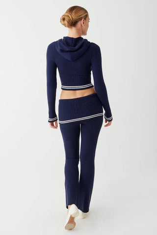 Shop Frankies Bikinis Aimee Cloud Knit Flare Pant as seen on Malin Andersson - Spoiled Brat  Online