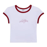 Frankies Bikinis Archie Cotton Tee as seen on Madelaine Petsch & Amelia Gray Top by Frankies Bikinis as seen on celebrities