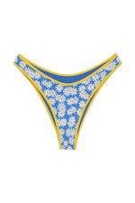 Shop Frankies Bikinis Frankies Bikinis Dove Classic Bikini Bottom in Blue Daisy online at Spoiled Brat