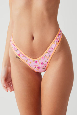 Shop Frankies Bikinis Full Moon Floral Micro Bikini Bottom - Spoiled Brat  Online