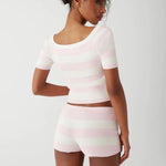 Frankies Bikinis Sunset Knit Ballet Shorts Shorts by Frankies Bikinis as seen on celebrities