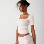 Frankies Bikinis Sunset Knit Ballet Shorts Shorts by Frankies Bikinis as seen on celebrities