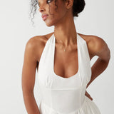 Frankies Bikinis Tulsa Halter Midi Dress as seen on Malin Andersson Maxi Dress by Frankies Bikinis as seen on celebrities