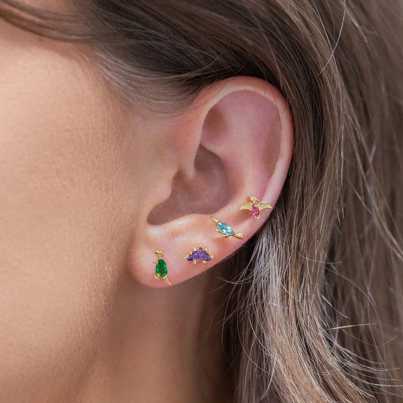 Shop Girls Crew Girls Crew Dino-Mite Stud Earring Set online at Spoiled Brat