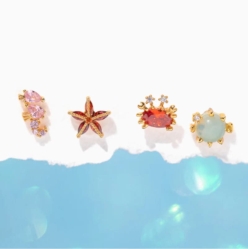 Shop Girls Crew Girls Crew Under the Sea Earring Stud Set online at Spoiled Brat