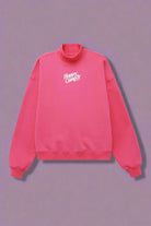 Happy Camp3r Hot Pink Mockneck Sweatshirt