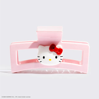 Hello Kitty x Kitsch Recycled Plastic Jumbo Open Shape Claw Clip 1pc - Hello Kitty Face