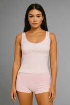 Happy Camp3r Ribboned Dreams Athleisure Tank Top