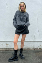 The Ragged Priest Idol Graphic Knit Jumper Sweater by The Ragged Priest as seen on celebrities