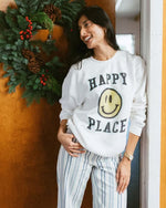 Shop Junk Food Junk Food Womens Happy Place Flea Market Fleece Sweater online at Spoiled Brat