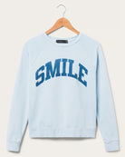 Junk Food Womens Smile Vintage Raglan Pullover T-Shirt by Junk Food as seen on celebrities