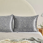 Kitsch & Mickey and Minnie Satin Pillowcase Standard Mickey Magic - Charcoal Pillow by Kitsch as seen on celebrities