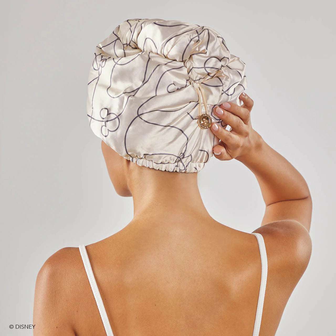 Kitsch & Mickey and Minnie Satin-Wrapped Hair Towel - Mickey Maze Beauty Product by Kitsch as seen on celebrities
