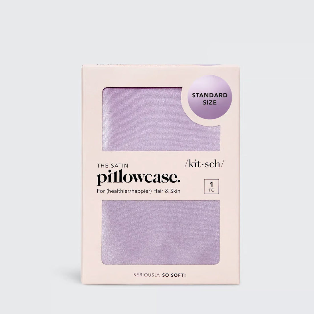 Shop Kitsch Satin Pillowcase - Lavender - Premium Pillow from Kitsch Online now at Spoiled Brat 