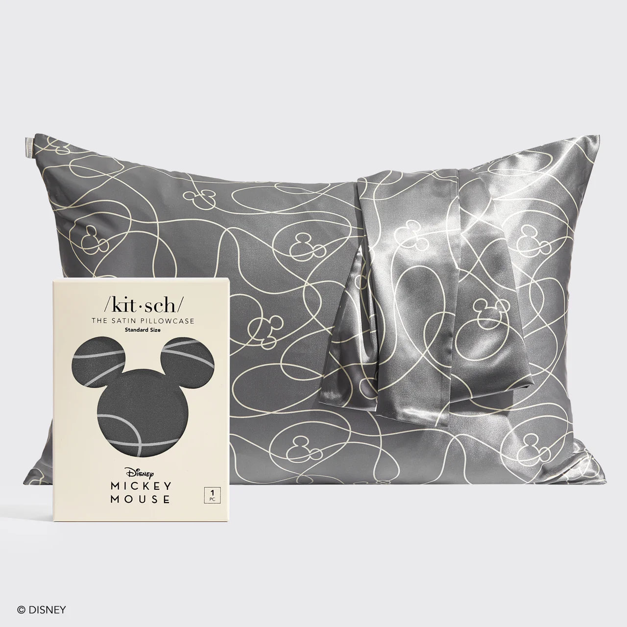 Shop Kitsch Kitsch & Mickey and Minnie Satin Pillowcase Standard Mickey Maze online at Spoiled Brat