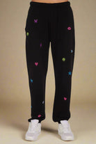 Lauren Moshi Chantria Neon Stud Elements Sweatpants Sweatpants by Lauren Moshi as seen on celebrities