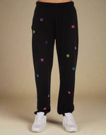 Shop Lauren Moshi Lauren Moshi Chantria Neon Stud Elements Sweatpants online at Spoiled Brat