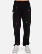 Lauren Moshi Chantria Neon Stud Elements Sweatpants Sweatpants by Lauren Moshi as seen on celebrities