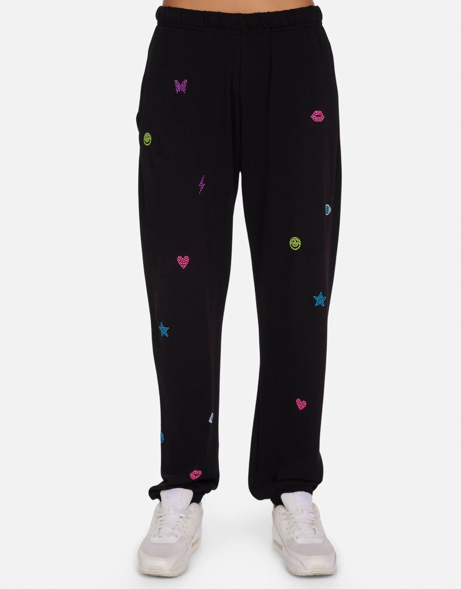 Shop Lauren Moshi Lauren Moshi Chantria Neon Stud Elements Sweatpants online at Spoiled Brat