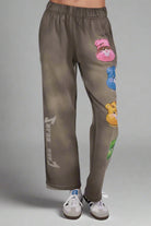 Lauren Moshi Juvia Rock Care Bear Sweatpants Joggers by Lauren Moshi as seen on celebrities