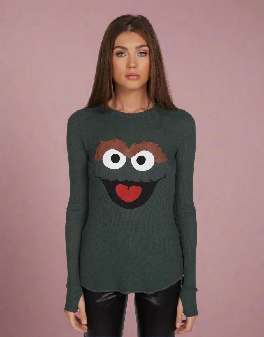 Shop Lauren Moshi Lauren Moshi McKinley Oscar The Grouch Long Sleeved Tee online at Spoiled Brat