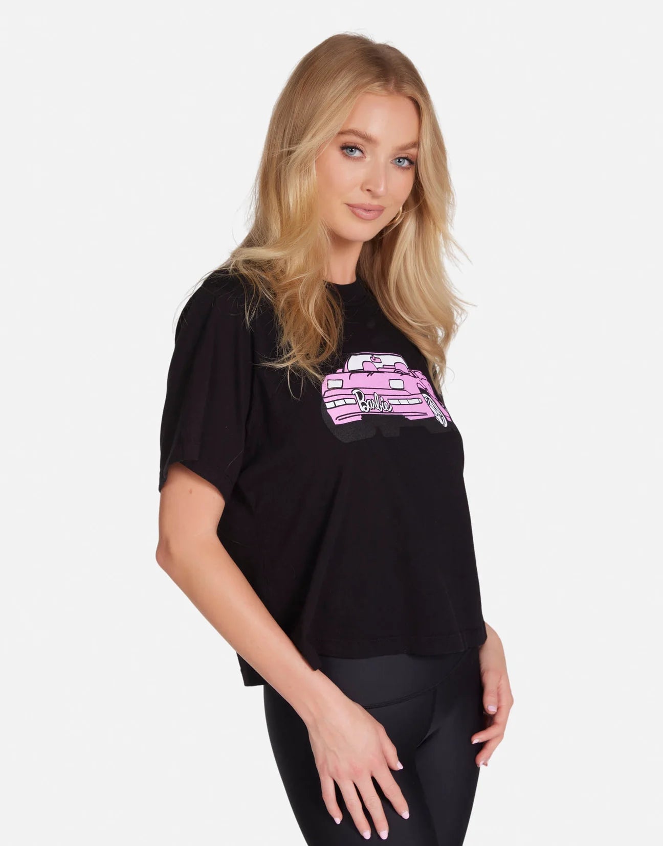 Lauren Moshi Rue Barbie Convertible Crop T-Shirt T-Shirt by Lauren Moshi as seen on celebrities