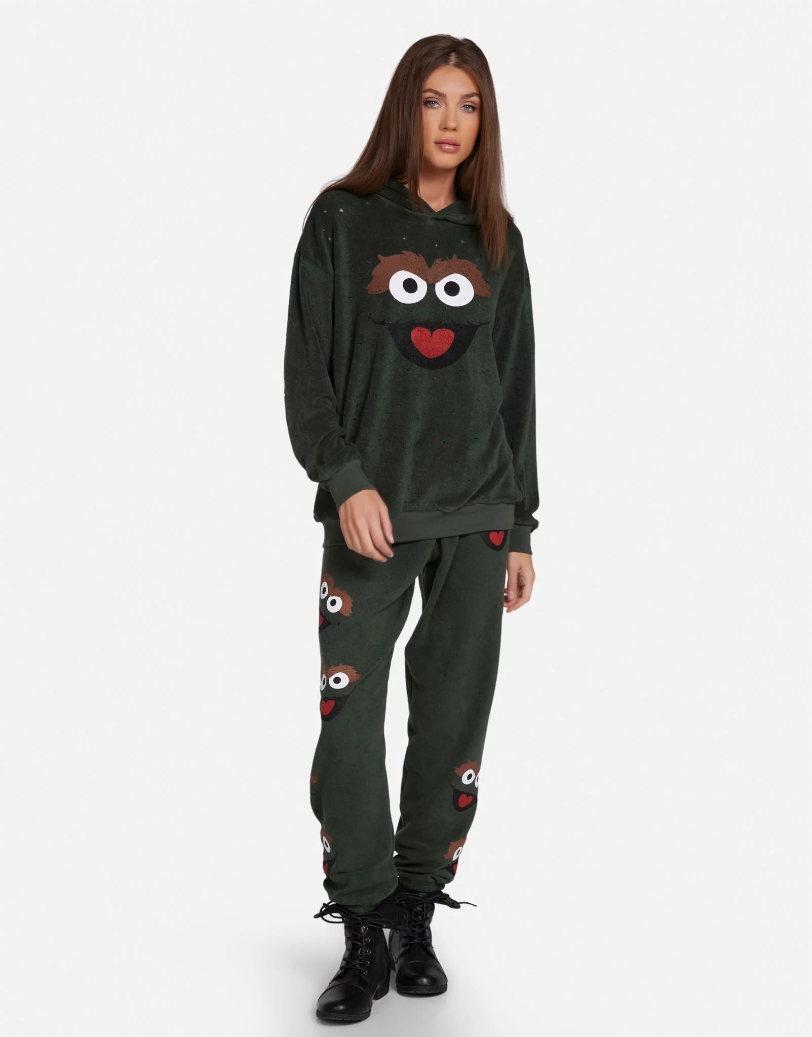 Lauren Moshi Tanzy Oscar The Grouch Joggers Jogging Pants by Lauren Moshi as seen on celebrities