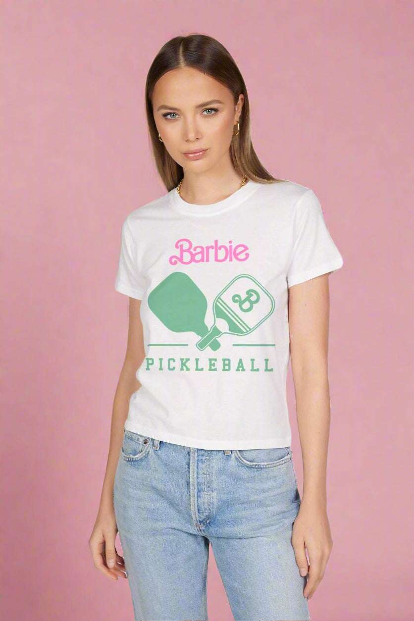Lauren Moshi Ursula Barbie Pickleball Tee T-Shirt by Lauren Moshi as seen on celebrities