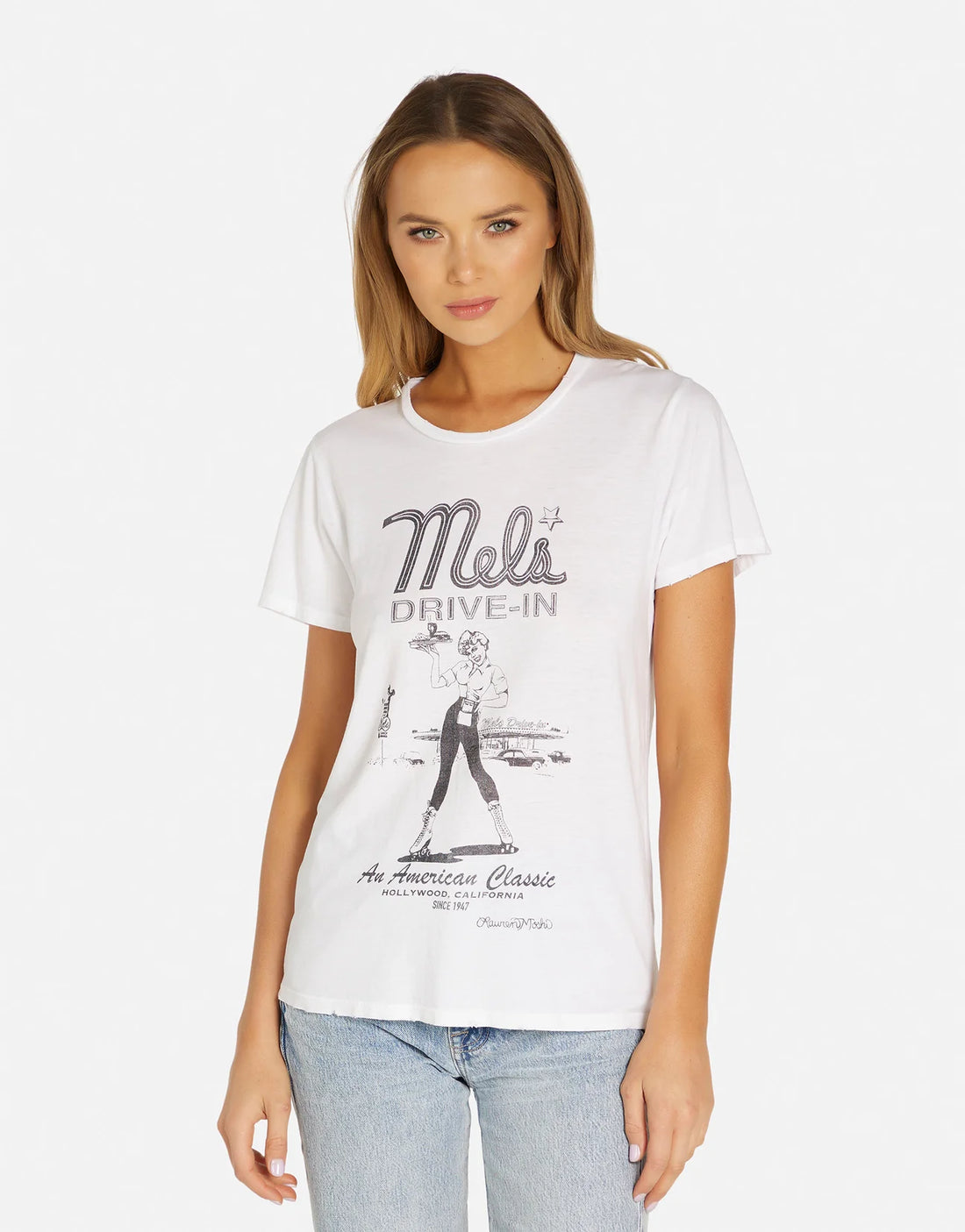 Shop Lauren Moshi Wolf Mels Drive-In T-Shirt - Premium T-Shirt from Lauren Moshi Online now at Spoiled Brat 