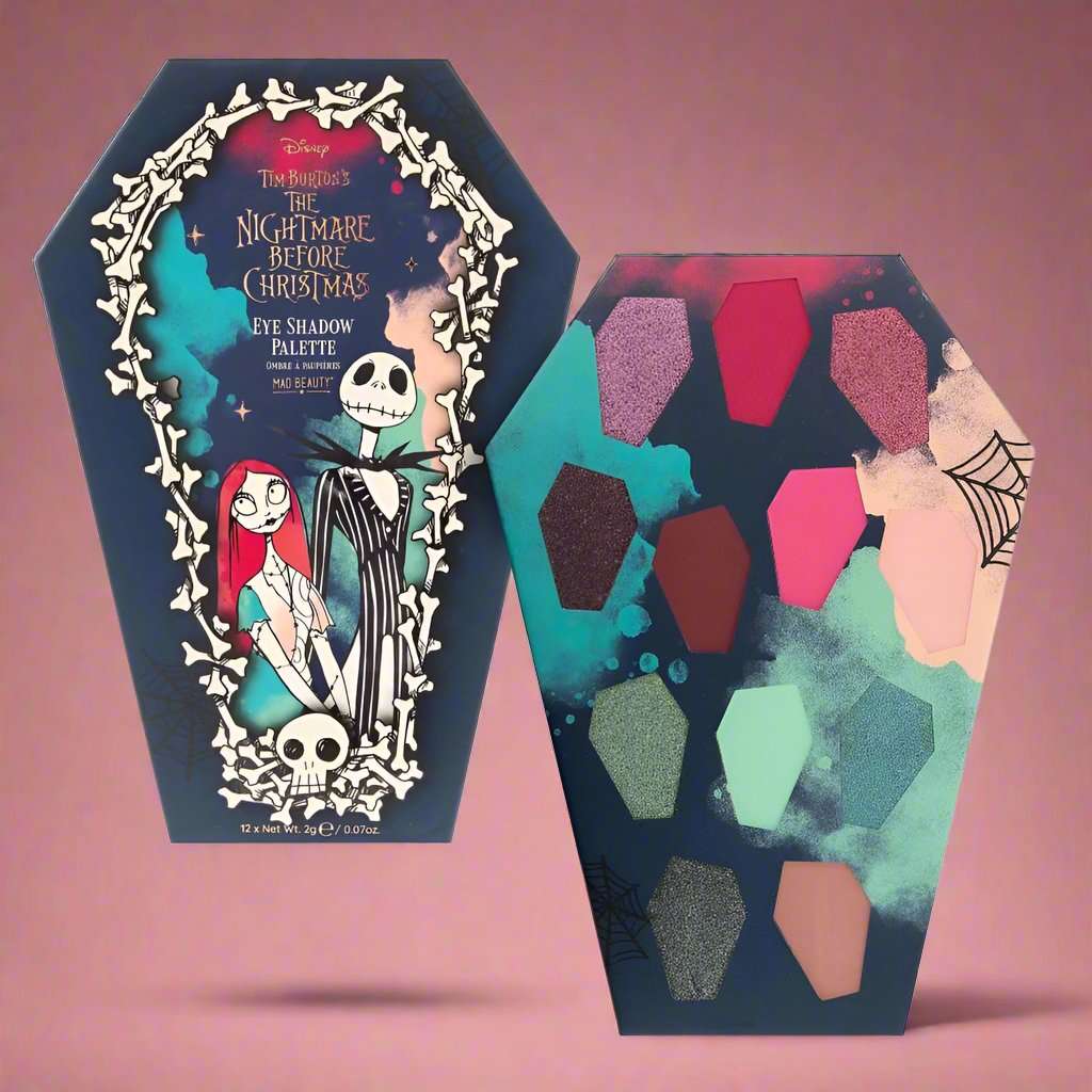 Mad Beauty Disney Nightmare Before Christmas Coffin Eyeshadow Pallet Eyeshadow by Mad Beauty as seen on celebrities