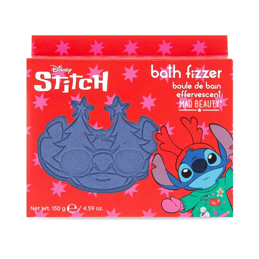 Shop Mad Beauty Disney Stitch At Christmas Single Fizzer - Premium Bath Bombs from Mad Beauty Online now at Spoiled Brat 