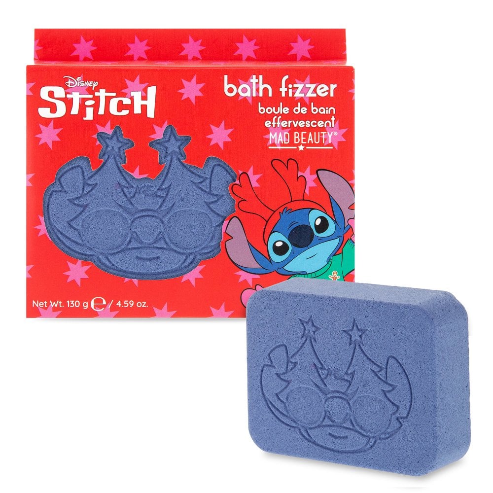 Shop Mad Beauty Disney Stitch At Christmas Single Fizzer - Premium Bath Bombs from Mad Beauty Online now at Spoiled Brat 