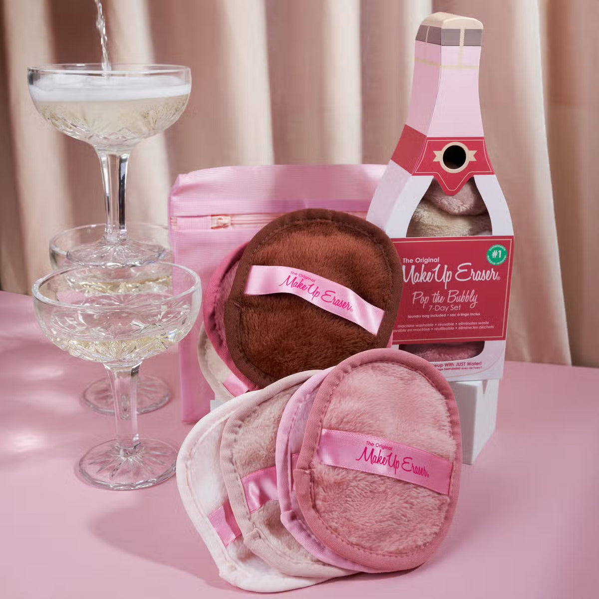 Shop Makeup Eraser Makeup Eraser Pop the Bubbly 7-Day Set online at Spoiled Brat