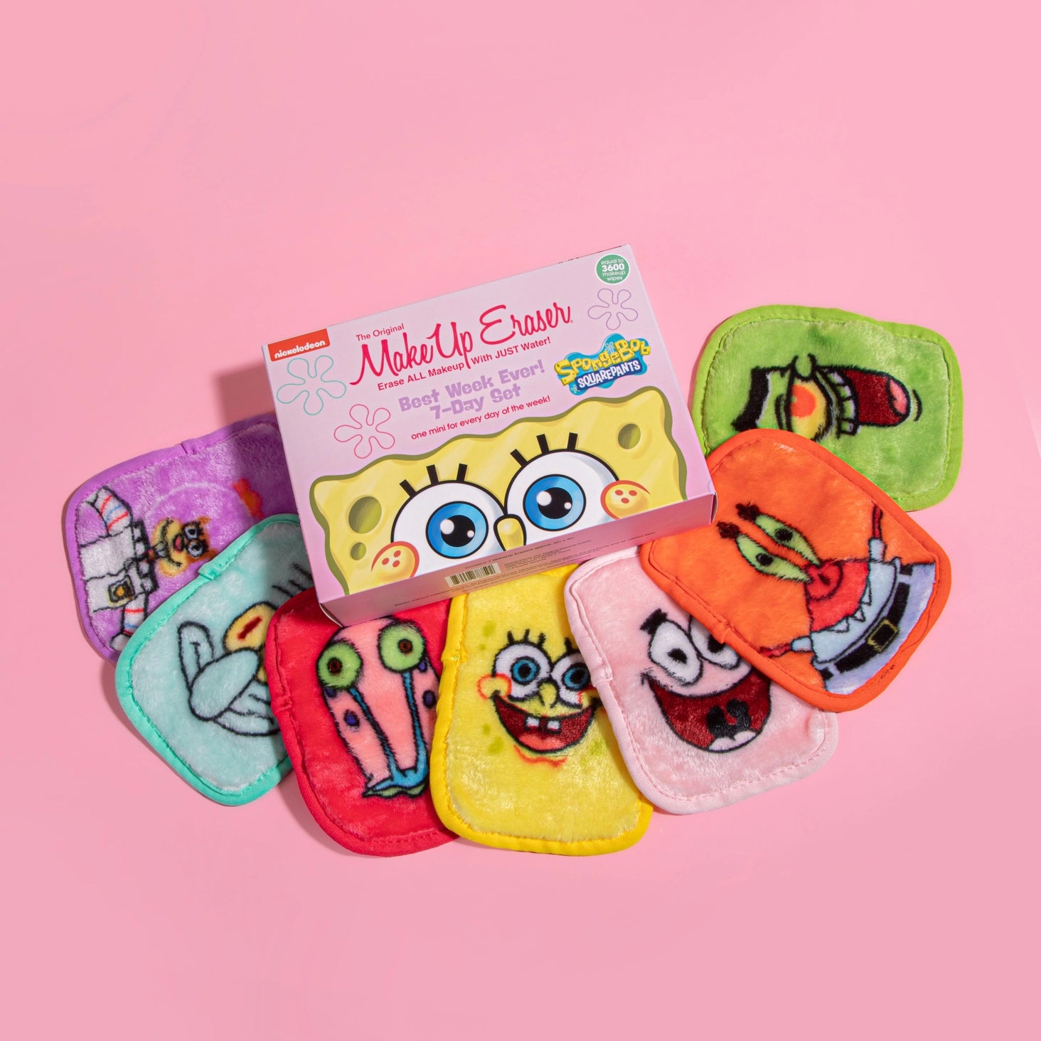 Shop Makeup Eraser Makeup Eraser Sponge Bob 7-Day Set online at Spoiled Brat