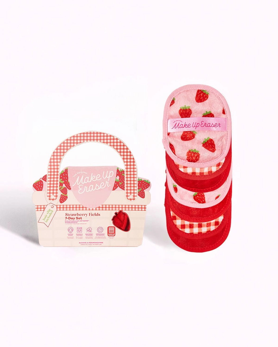 Shop Makeup Eraser Makeup Eraser Strawberry Fields 7-Day Set online at Spoiled Brat