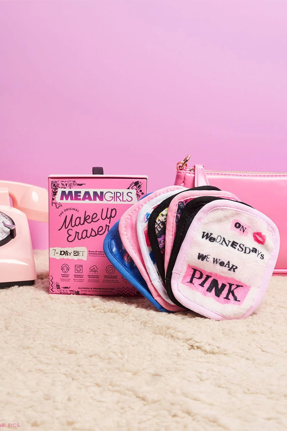 Shop Makeup Eraser Makeup Eraser Mean Girls 7-Day Set online at Spoiled Brat