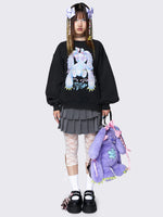 Shop Minga London Minga London x Ema Gaspar Bunny Graphic Sweatshirt online at Spoiled Brat