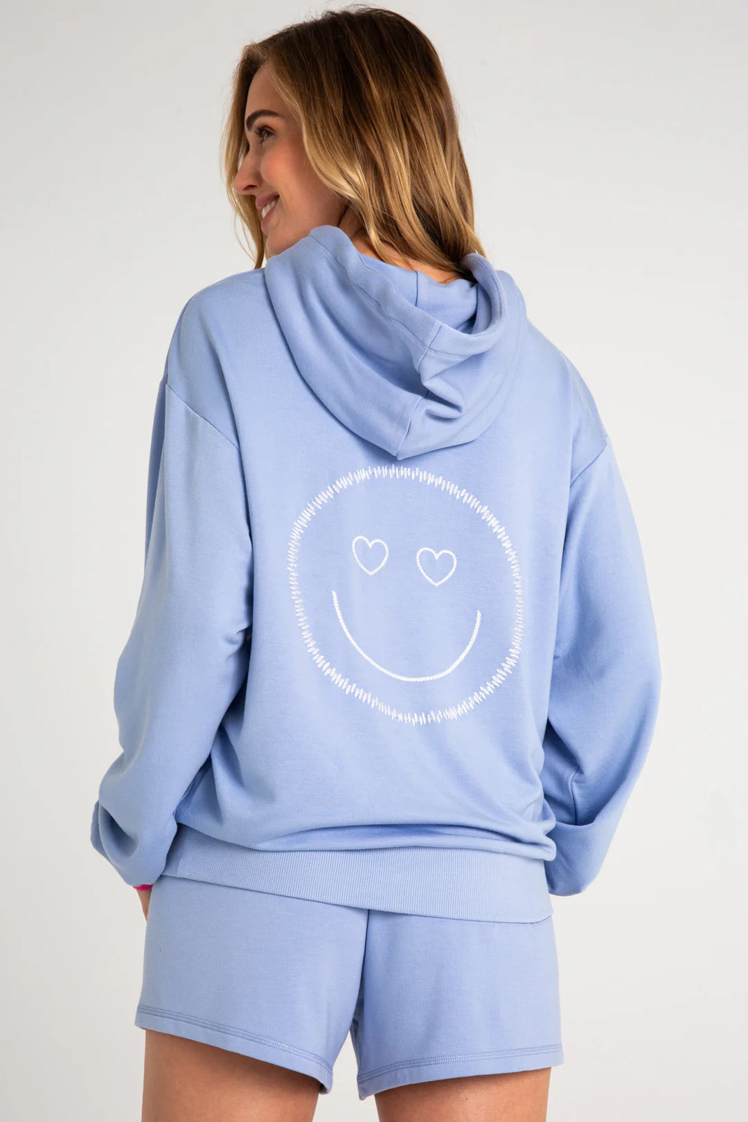 Shop PJ Salvage PJ Salvage Choose Happy Long Sleeve Hooded Top online at Spoiled Brat