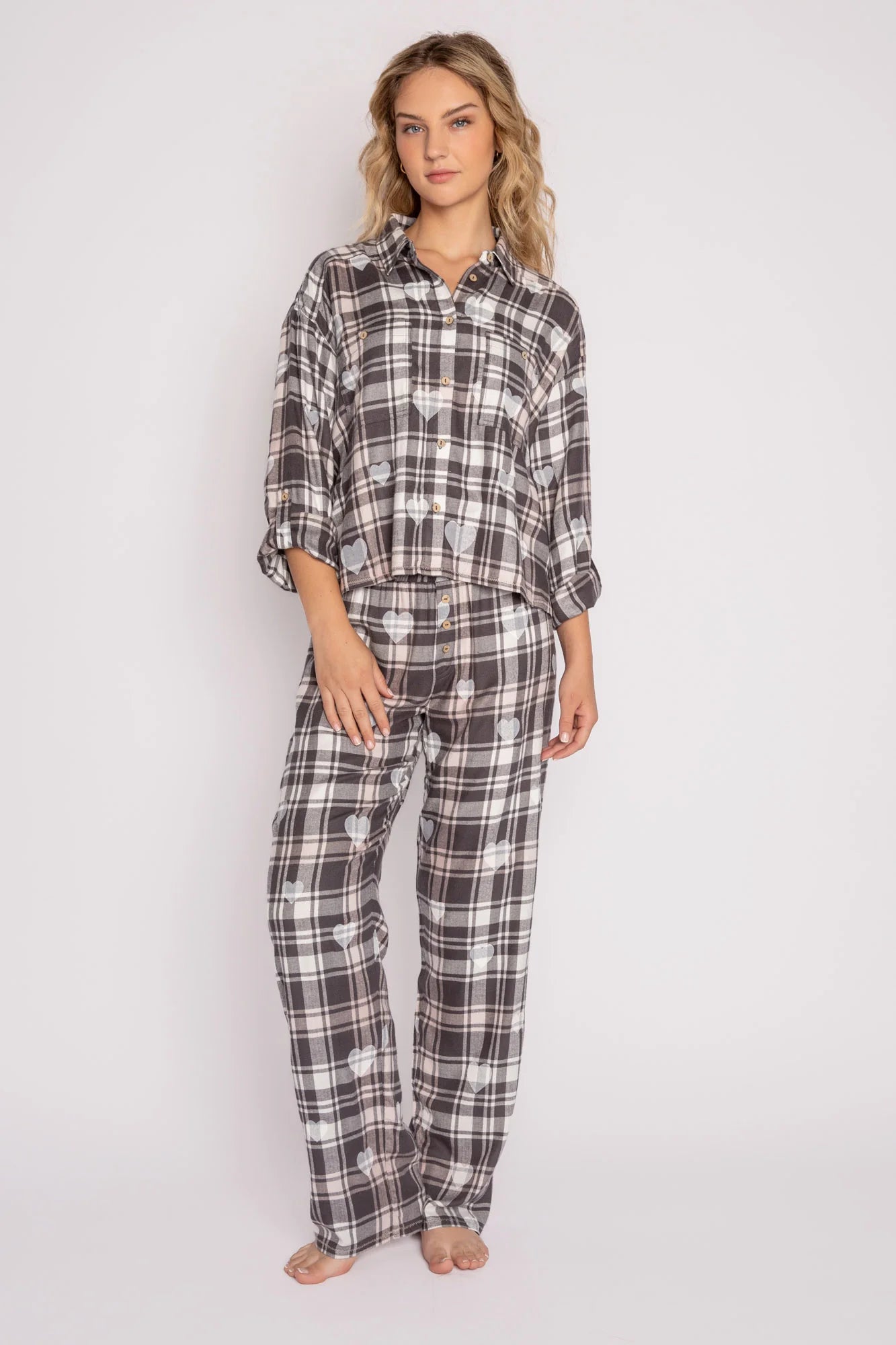 Shop PJ Salvage PJ Salvage Mad For Plaid Flannel PJ Set online at Spoiled Brat