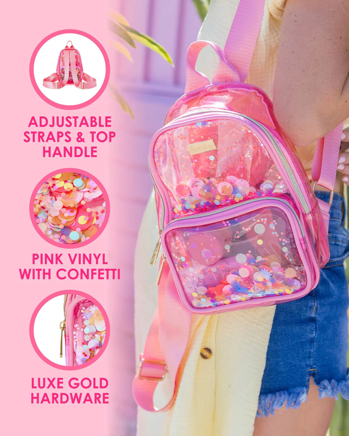 Shop Packed Party Packed Party Bring On The Fun Mini Confetti Backpack online at Spoiled Brat