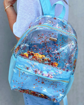 Shop Packed Party Celebrate Confetti Clear Backpack - Premium Backpack from Packed Party Online now at Spoiled Brat 