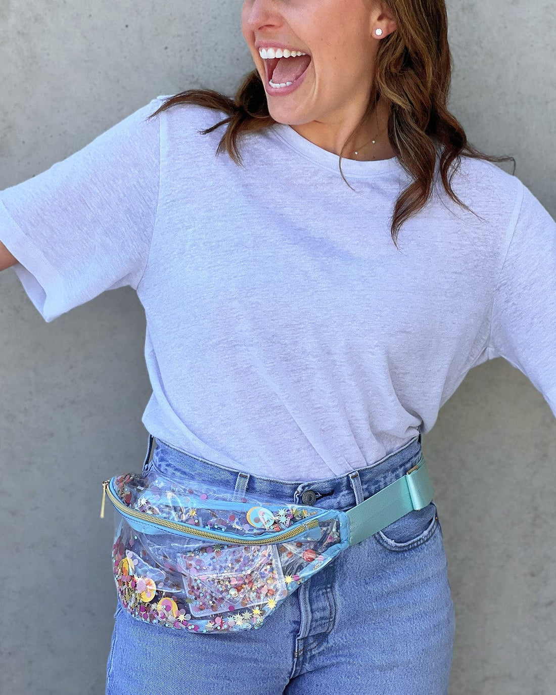 Shop Packed Party Celebrate Confetti Fanny Pack Belt Bag - Premium Bum Bag from Packed Party Online now at Spoiled Brat 