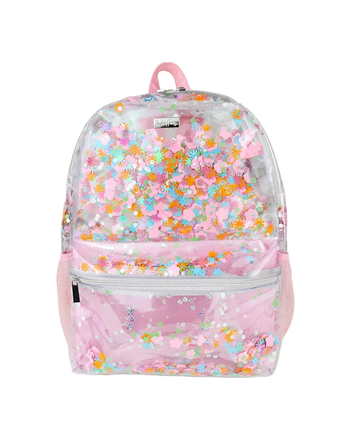 Shop Packed Party Flower Shop Confetti Clear Backpack - Premium Backpack from Packed Party Online now at Spoiled Brat 